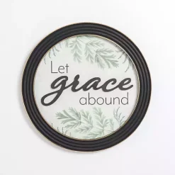 Clearance Kirklands Home Round Let Grace Abound Wall Plaque