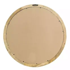 Clearance Kirklands Home Round Mango Wood Wall Mirror