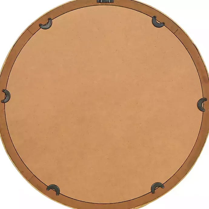 New Kirklands Home Round Seagrass and Bamboo Wall Mirror