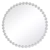 Online Kirklands Home Round Silver Beaded Wall Mirror