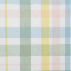 Kirklands Home Round Sweet Spring Plaid Tablecloth, 70 in. Multi