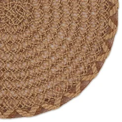 Outlet Kirklands Home Round Woven Lattice Placemats, Set of 6 Brown