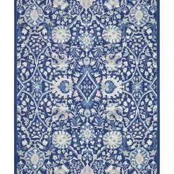 Best Kirklands Home Royal Blue Floral Motif Area Rug, 8x10