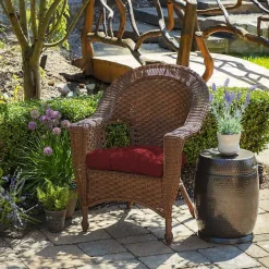 Hot Kirklands Home Ruby Leala 2-pc. Outdoor Wicker Chair Cushion Set Red