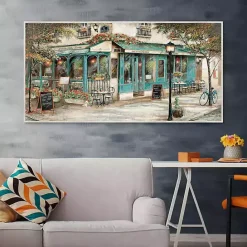 New Kirklands Home Rue Du Jardin Corner Bistro Framed Wall Art