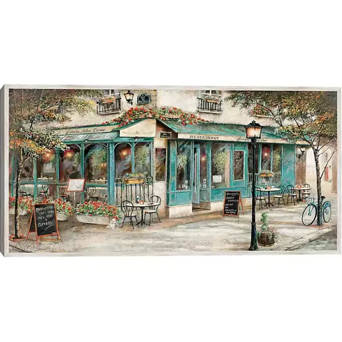 New Kirklands Home Rue Du Jardin Corner Bistro Framed Wall Art
