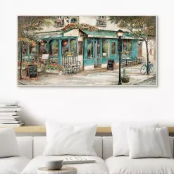 New Kirklands Home Rue Du Jardin Corner Bistro Framed Wall Art