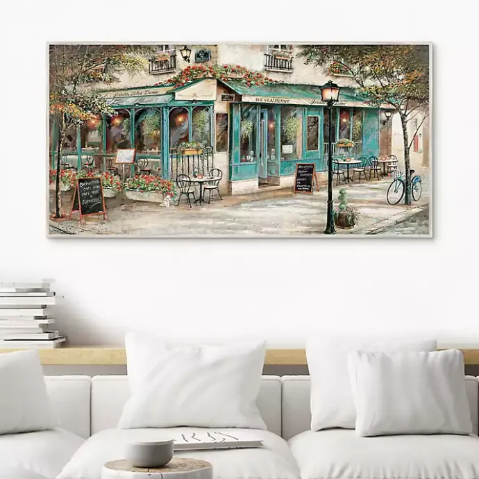 New Kirklands Home Rue Du Jardin Corner Bistro Framed Wall Art