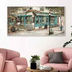 New Kirklands Home Rue Du Jardin Corner Bistro Framed Wall Art
