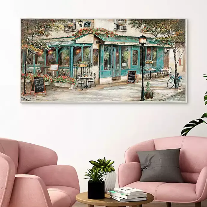 New Kirklands Home Rue Du Jardin Corner Bistro Framed Wall Art