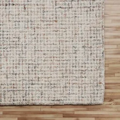 Hot Kirklands Home Rust & Beige Geometric Wool Area Rug Tan