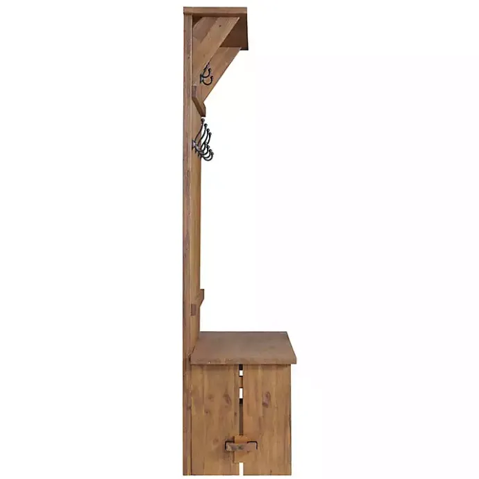 Online Kirklands Home Rustic Acacia Wood Hall Tree