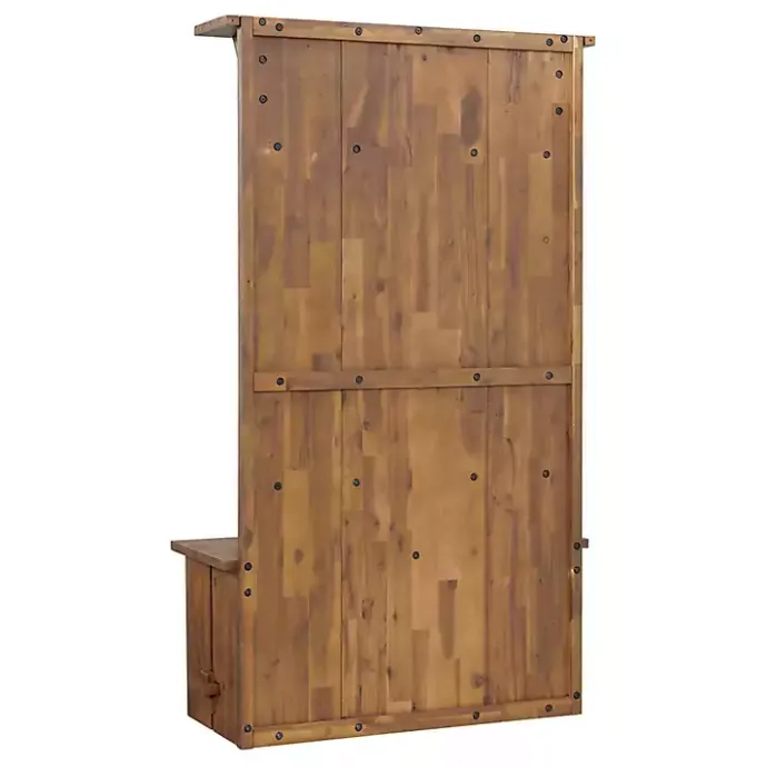 Online Kirklands Home Rustic Acacia Wood Hall Tree