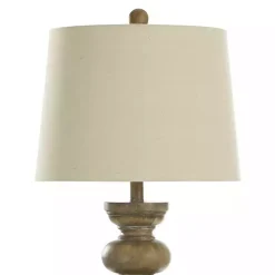 Discount Kirklands Home Rustic Brown Darcy Table Lamp White