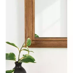 Best Kirklands Home Rustic Brown Wide Arch Wall Mirror