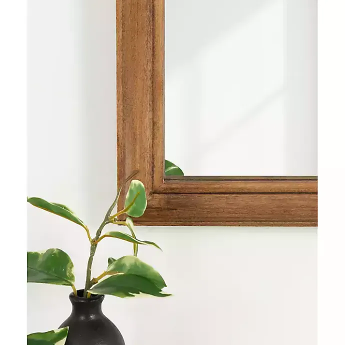 Best Kirklands Home Rustic Brown Wide Arch Wall Mirror