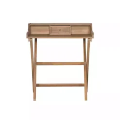 Discount Kirklands Home Rustic Wooden Folding Desk Brown
