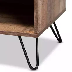 Online Kirklands Home Rustic Oak Wood TV Stand Brown