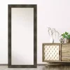 Sale Kirklands Home Rustic Rail Charred Framed Mirror