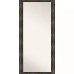 Sale Kirklands Home Rustic Rail Charred Framed Mirror