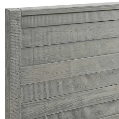 Sale Kirklands Home Rustic Smoke Wood Panel Full Bed Frame Gray