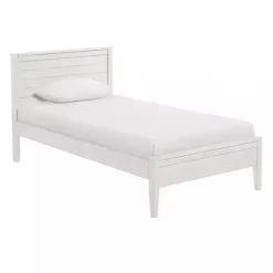 Online Kirklands Home Rustic White Pine Panel Twin Bed Frame
