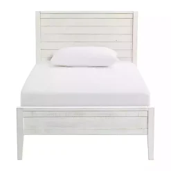 Online Kirklands Home Rustic White Pine Panel Twin Bed Frame