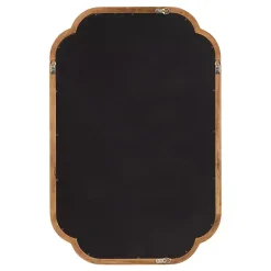 New Kirklands Home Rustic Wood Scallop Wall Mirror