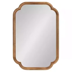 New Kirklands Home Rustic Wood Scallop Wall Mirror