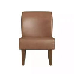 Discount Kirklands Home Saddle Faux Leather Accent Chair Brown