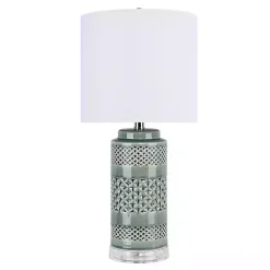 Best Kirklands Home Sage Green Geometric Table Lamps, Set of 2 White