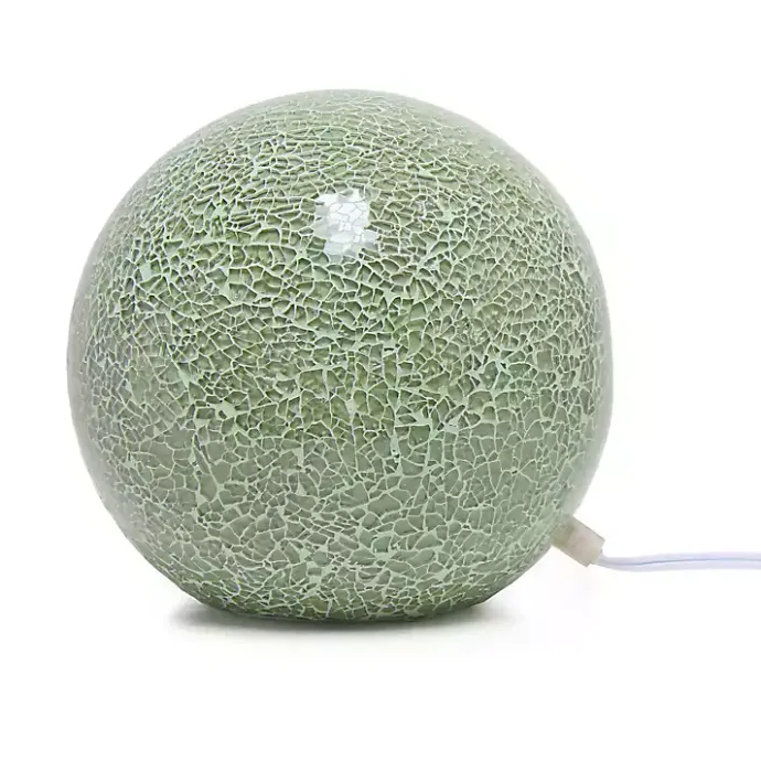 Best Kirklands Home Sage Mosaic Ball Table Lamp Green