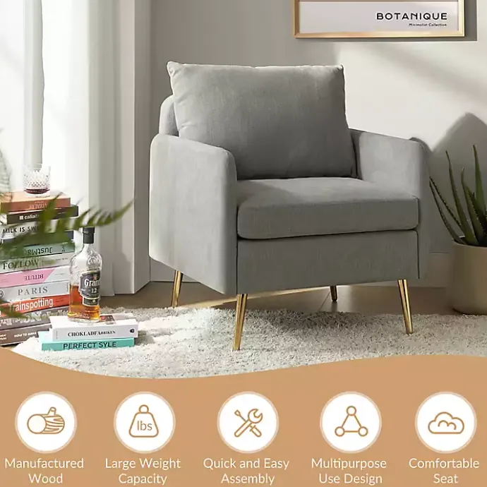 Kirklands Home Sage Penny Upholstered Accent Chair Green