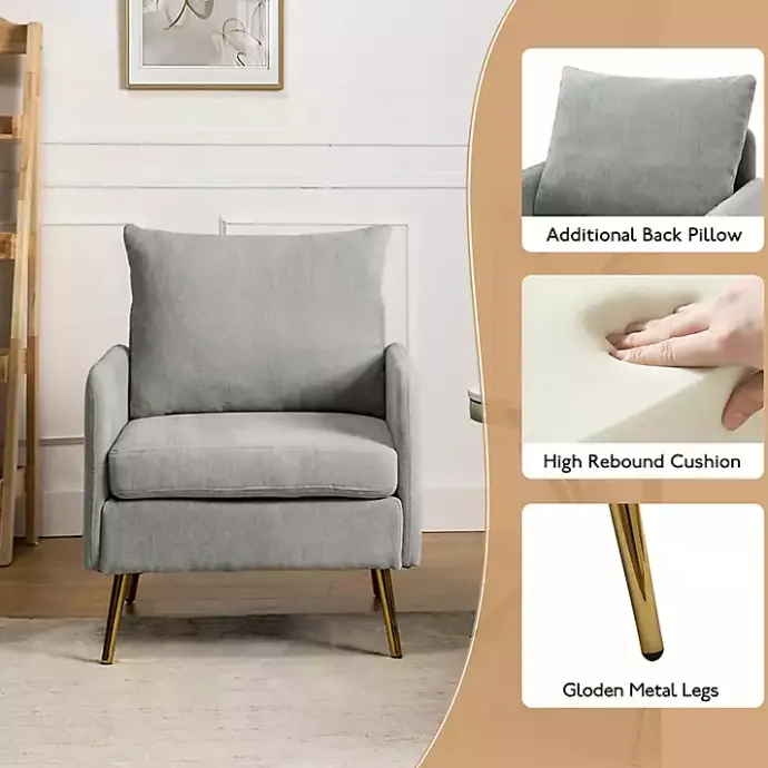 Kirklands Home Sage Penny Upholstered Accent Chair Green
