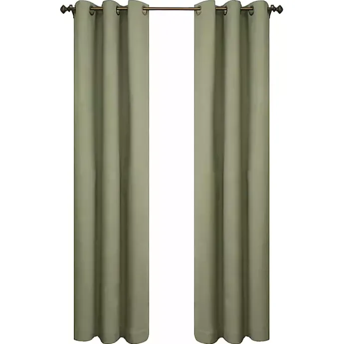 Outlet Kirklands Home Sage Room Darkening Curtain Panel Set, 54 in. Green