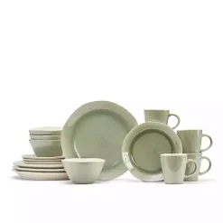 Sale Kirklands Home Sage Sand 16-pc. Dinnerware Set Green