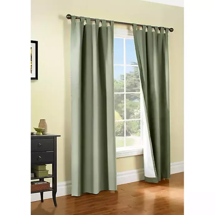 Online Kirklands Home Sage Weathermate Blackout Curtain Panel, 54 in. Green