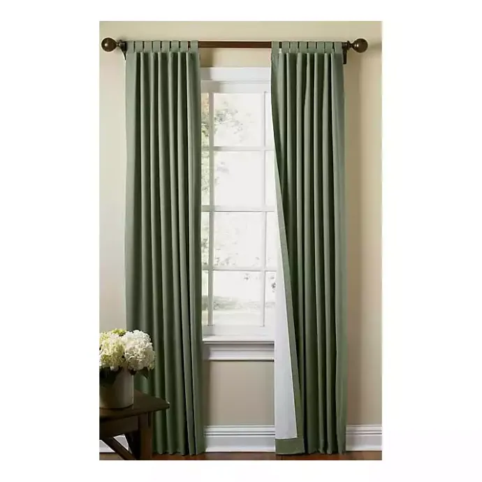 New Kirklands Home Sage Weathermate Blackout Curtain Panel, 95 in. Green