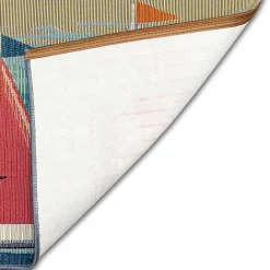 Discount Kirklands Home Sailboat Dogs Indoor/Outdoor Runner, 1x4 Blue