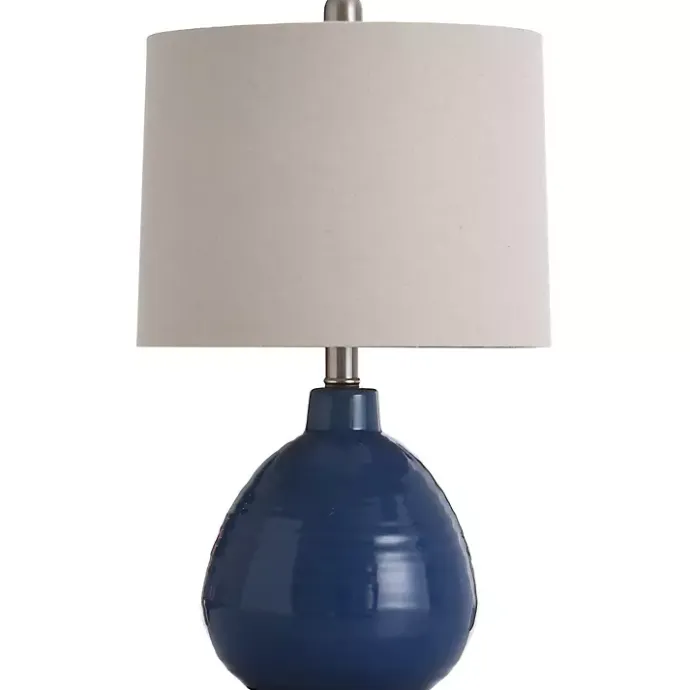 Sale Kirklands Home Sailor Blue Ceramic Table Lamp Tan