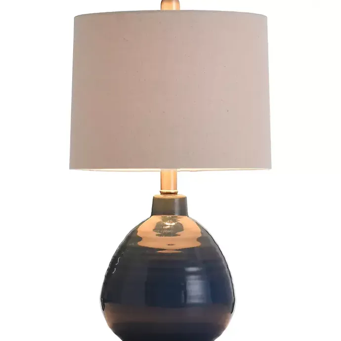 Sale Kirklands Home Sailor Blue Ceramic Table Lamp Tan