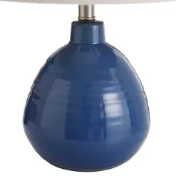 Sale Kirklands Home Sailor Blue Ceramic Table Lamp Tan
