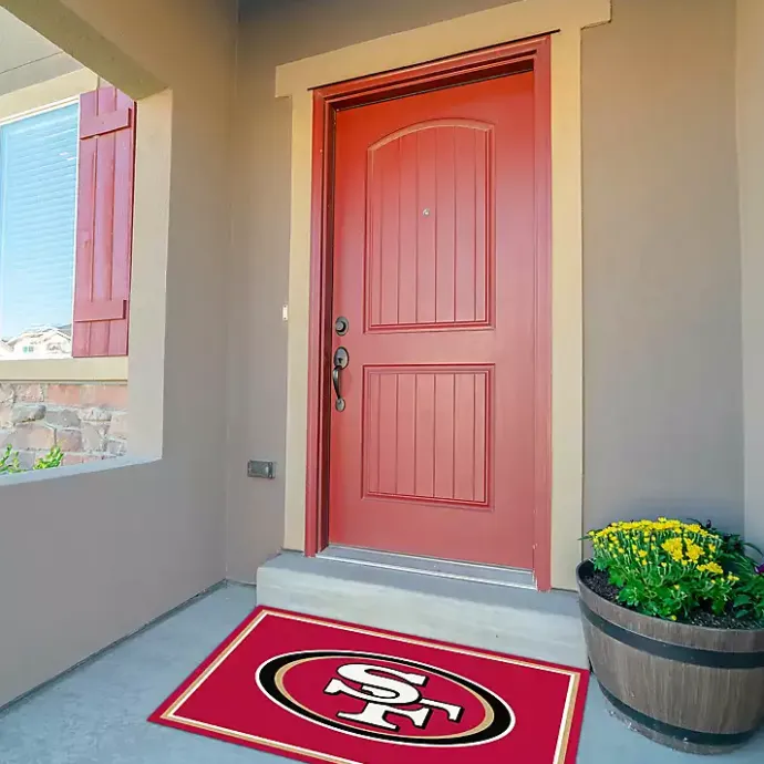 Discount Kirklands Home San Fransisco 49ers Area Rug, 3x4 Red