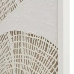 Outlet Kirklands Home Sand Dollar Rice Paper Shadowbox Wall Plaque White