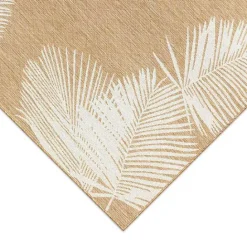 Kirklands Home Sand Forest Leaf Indoor/Outdoor Area Rug, 4x7
