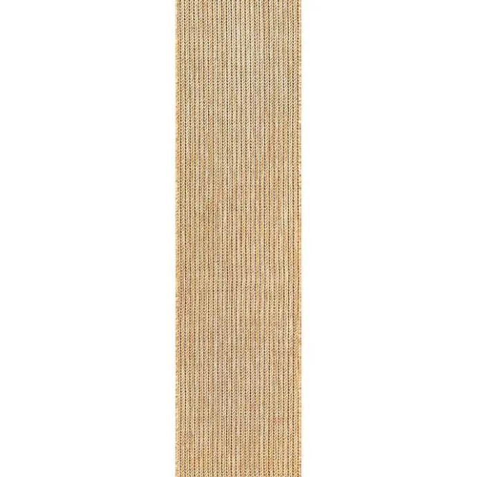 Clearance Kirklands Home Sand Intertwine Indoor/Outdoor Runner Tan
