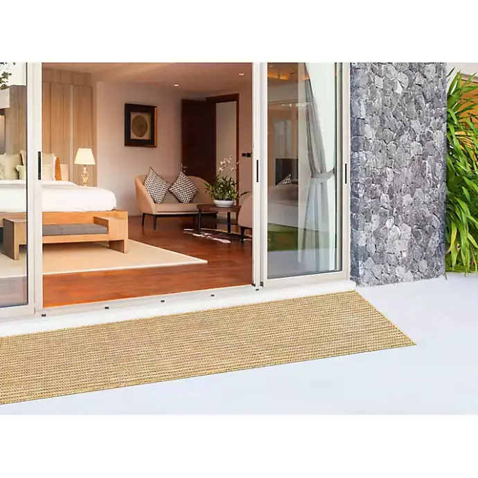 Clearance Kirklands Home Sand Intertwine Indoor/Outdoor Runner Tan