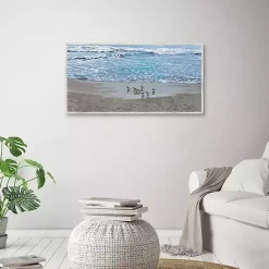 Online Kirklands Home Sandpiper Morning Framed Canvas Art Print