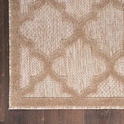 Clearance Kirklands Home Sandstone Natural Trellis Outdoor Area Rug, 4x6