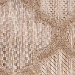 Clearance Kirklands Home Sandstone Natural Trellis Outdoor Area Rug, 4x6